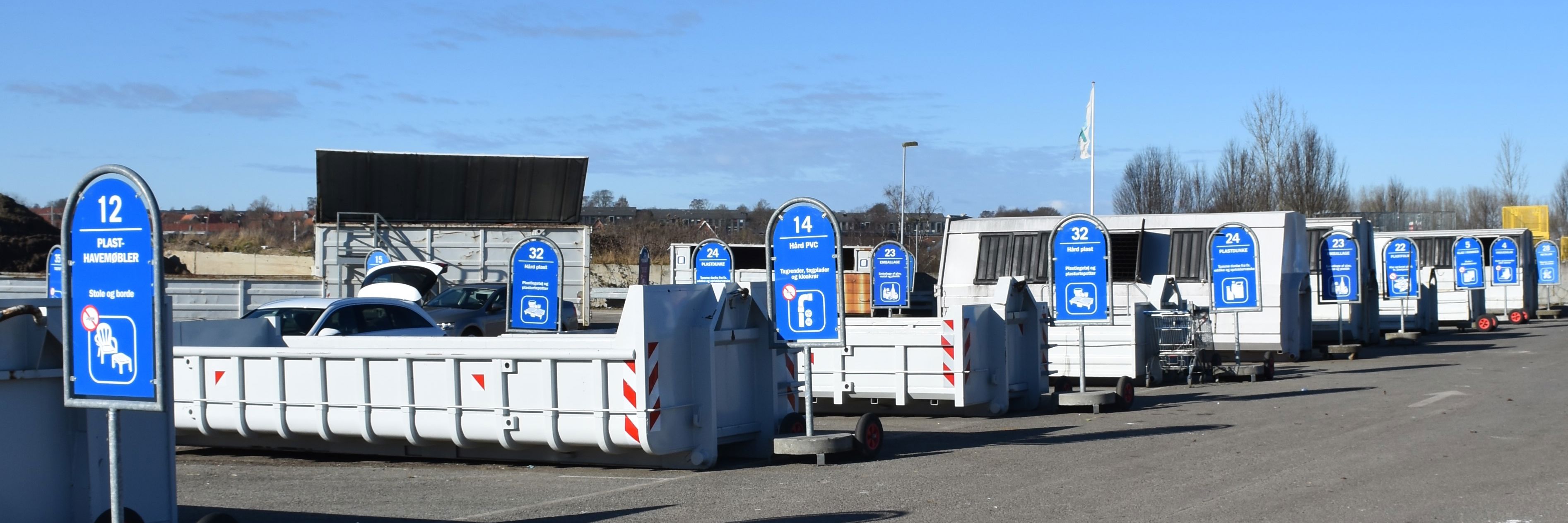 A recycling centre