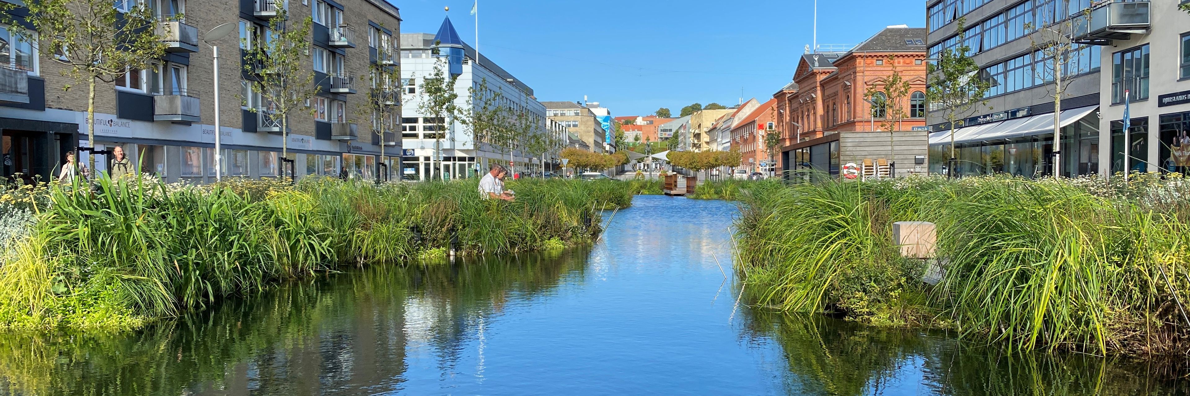 Regnvandsbassinet på Østervold