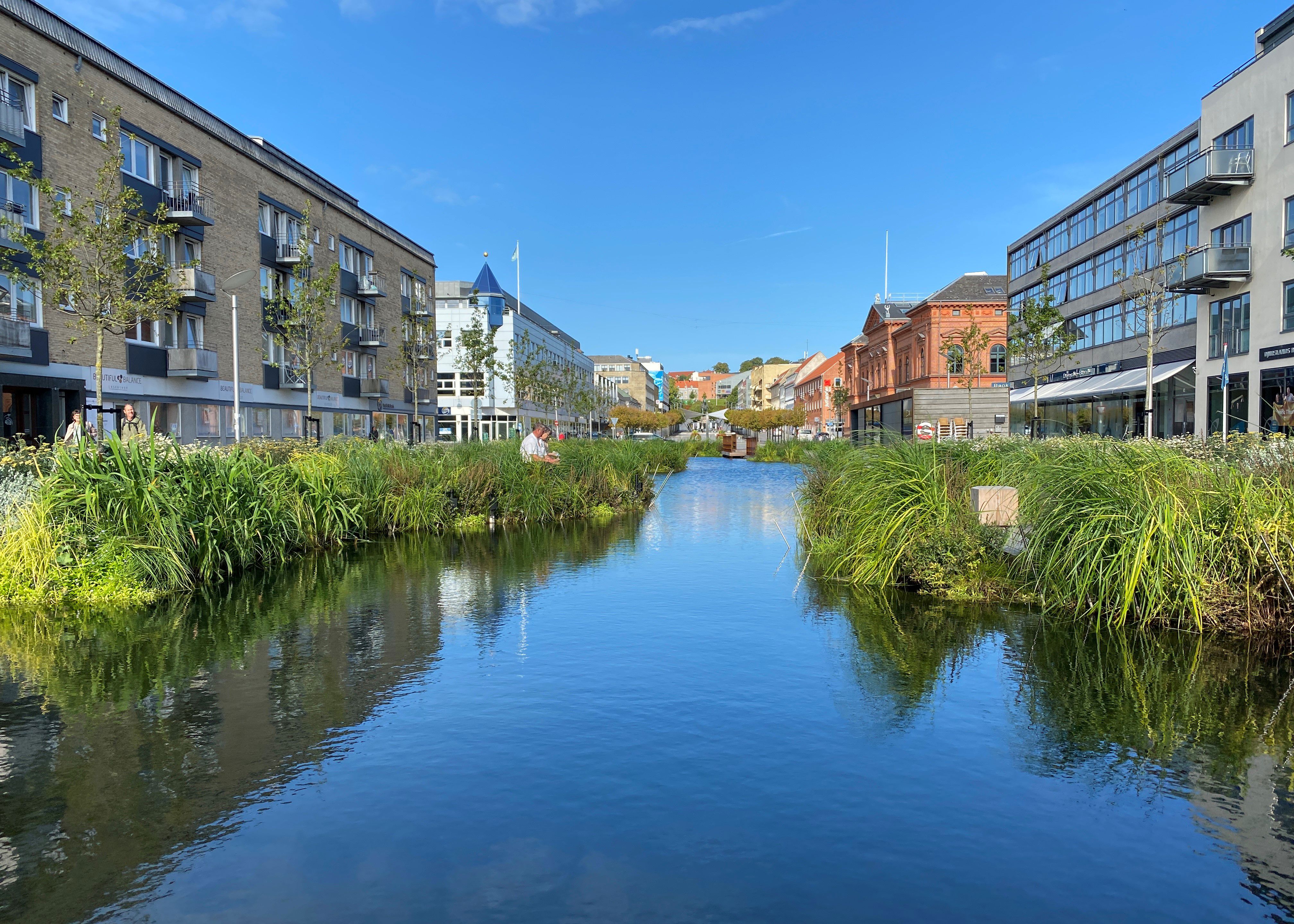 Regnvandsbassinet på Østervold
