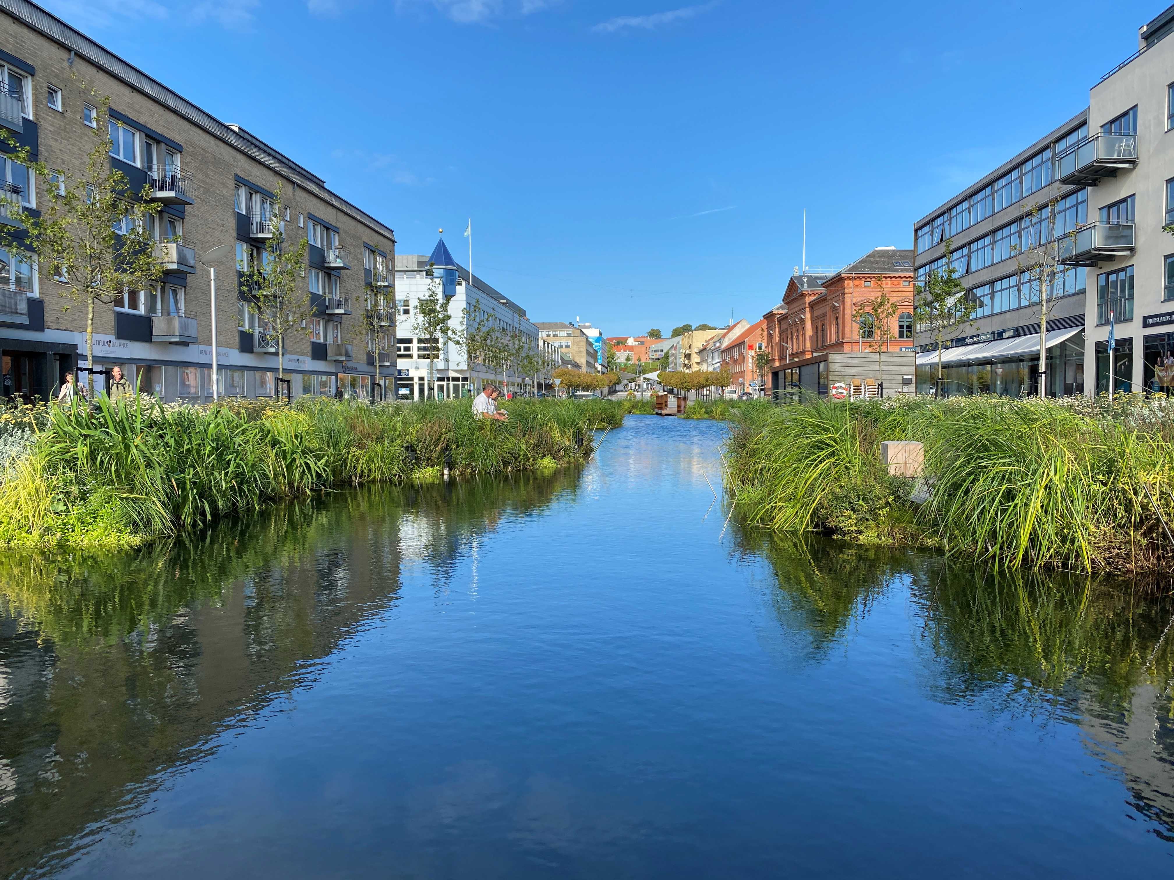 Regnvandsbassinet på Østervold